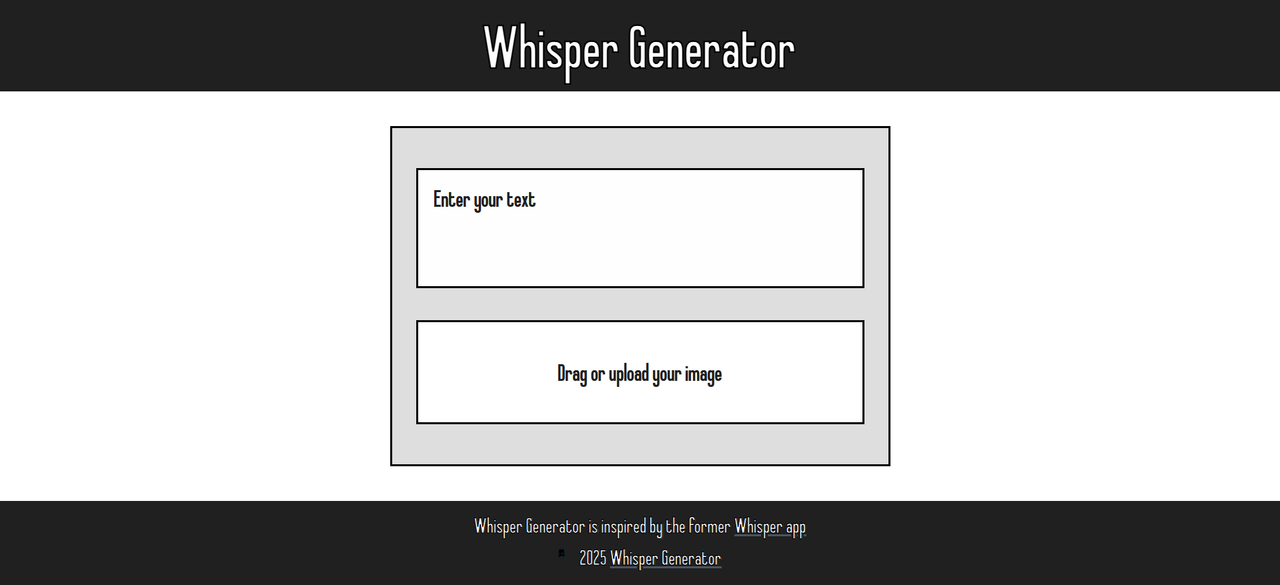 Whisper Generator